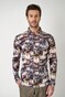 Desoto Landscape Fantasy Pattern Shirt Brown-Blue