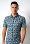 Desoto Line Drawing Bananas Fantasy Shirt Navy-Green