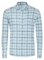 Desoto Linnen Look Checks Overhemd Blauw-Groen