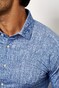 Desoto Linnen Look Knitted Cotton Overhemd Denim Blue