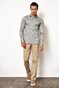 Desoto Linnen Look Knitted Cotton Shirt Khaki