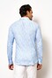 Desoto Linnen Look Knitted Cotton Shirt Light Blue