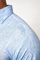 Desoto Linnen Look Knitted Cotton Shirt Light Blue