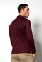 Desoto Long Sleeve Piqué Optics Jersey Uni Polo Burgundy