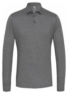 Desoto Long Sleeve Pique Optics Jersey Uni Poloshirt Grey