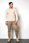 Desoto Long Sleeve Pique Optics Jersey Uni Poloshirt Ivory