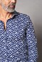 Desoto Luxury Abstract Floral Shirt Navy
