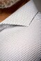 Desoto Luxury Allover Dots Pattern Overhemd Wit-Bruin