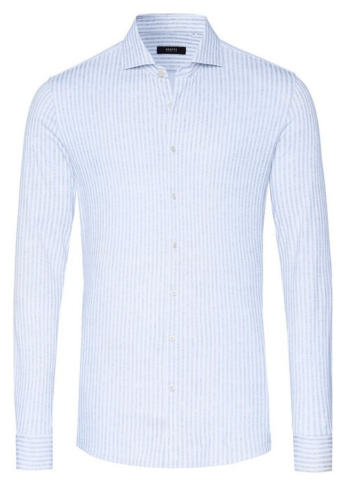 Desoto Luxury Allover Stripes Shirt Light Blue