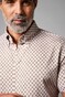 Desoto Luxury Button Down Chain Tile Pattern Shirt Sandy-White