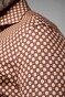 Desoto Luxury Chain Tile Pattern Overhemd Rust-Brown