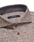 Desoto Luxury Check Paisley Pattern Shirt Brown