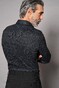 Desoto Luxury Double Cuff Multi Subtle Circles Shirt Black-Grey