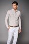 Desoto Luxury Faux-Uni Marble Look Shirt Taupe