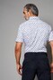 Desoto Luxury Fine Blossom Pattern Shirt White-Navy