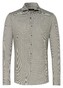 Desoto Luxury Fine Houndstooth Pattern Shirt Khaki