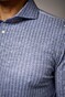 Desoto Luxury Herringbone Stripe Pattern Shirt Navy