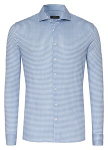 Desoto Luxury Luxury Check Pattern Overhemd Blauw