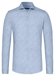 Desoto Luxury Luxury Linen Look Shirt Light Blue