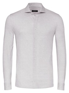 Desoto Luxury Luxury Linnen Look Herringbone Overhemd Light Pastel Brown