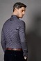 Desoto Luxury Luxury Mini Pattern Shirt Dark Navy-Sand