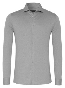 Desoto Luxury Luxury Shark Collar Mélange Overhemd Grijs