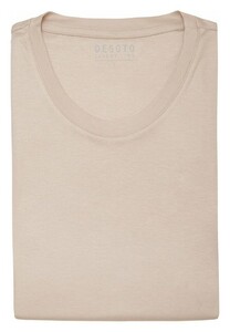 Desoto Luxury Luxury T-Shirt Roundneck T-Shirt Beige