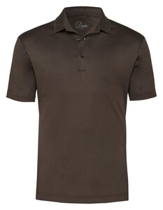 Desoto Luxury Luxury Two-Ply Cotton Polo Licht Bruin