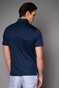 Desoto Luxury Luxury Two Ply Cotton Uni Color Poloshirt Navy