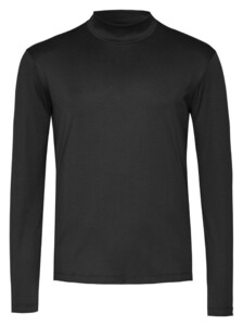 Desoto Luxury Luxury Two-Ply Cotton Uni Color Pullover Black