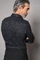 Desoto Luxury Multi Circles Fine Pattern Overhemd Zwart-Grijs