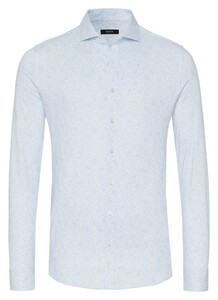 Desoto Luxury Subtle Mini Paisley Shirt Light Blue