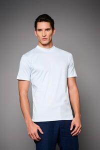 Desoto Luxury Uni Color Round Neck T-Shirt Light Blue