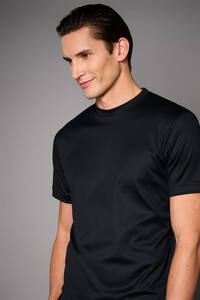 Desoto Luxury Uni Color Round Neck T-Shirt Zwart