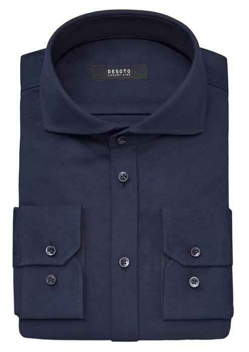 Desoto Luxury Uni Luxury Jersey Overhemd Navy