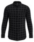 Desoto Modern Button Down Check Overhemd Zwart