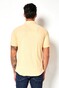 Desoto Modern Button Down Pique Optics Jersey Shirt Yellow