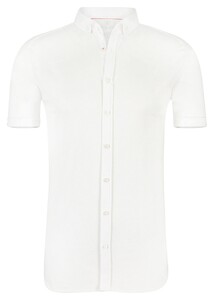 Desoto Modern Button Down Short Sleeve Cityshirt Overhemd Wit