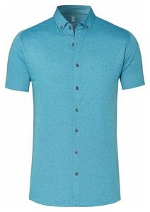 Desoto Modern Button Down Uni Overhemd Aqua