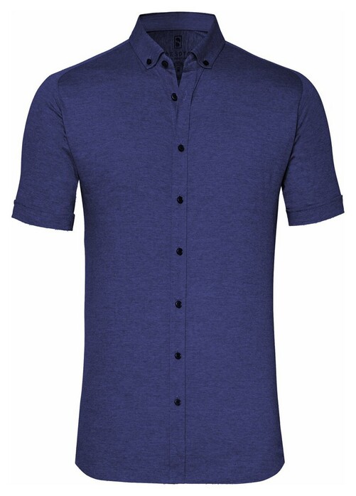 Desoto Modern Button Down Uni Overhemd Indigo