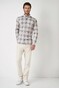 Desoto Multi Checks Casual Button Down Overhemd Antraciet