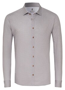 Desoto Multi Dots Pattern Shirt Camel