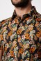 Desoto Multi Floral Fantasy Polo Burnt Orange-Multicolor