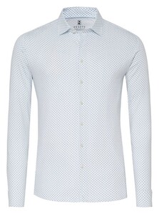Desoto Multi Mini Fantasy Dots Overhemd Wit-Blauw