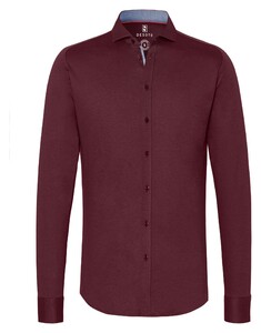 Desoto New Shark Fine Pique Solid Overhemd Rood