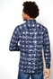 Desoto Overlay Pattern Check Overhemd Blauw