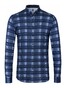 Desoto Overlay Pattern Check Shirt Blue