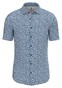 Desoto Pointed Blossoms Short Sleeve Overhemd Navy-Wit
