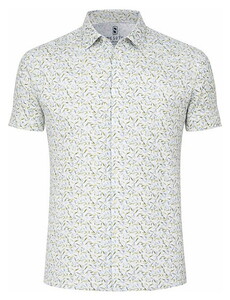 Desoto Reed Leaves Short Sleeve Shirt Green-Blue