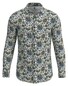 Desoto Rich Colored Flowers Shirt Grey-Multi